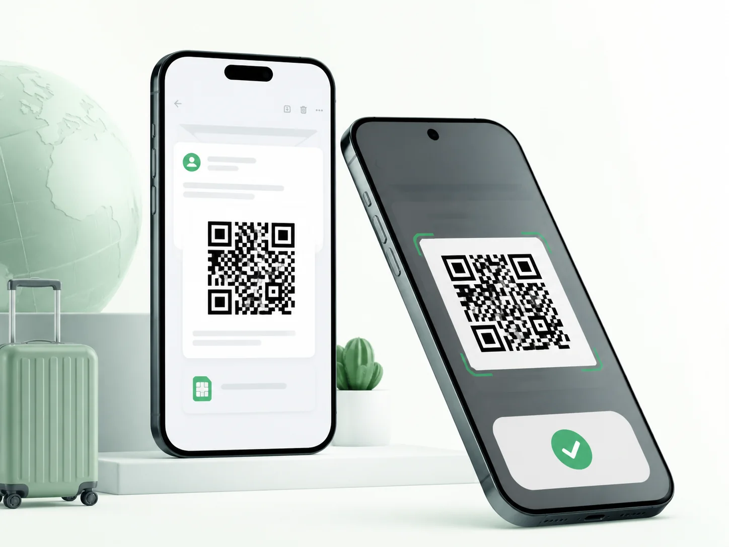 Установка eSIM сканированием QR-кода из письма